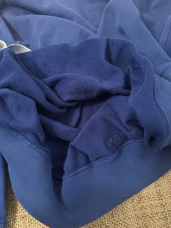 Polo Ralph Lauren Blue "Surf Team" Crewneck Sweater Distressed Medium - Picture 9 of 9